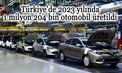 Türkiye'de 2023 yılında 1 milyon 204 bin otomobil üretildi
