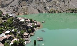 Artvin'de baraj suları yükselince 75 yaşındaki Sebaha Nine koca köyde tek başına mahsur kaldı