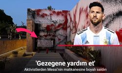 Aktivistlerden Messi’nin malikanesine boyalı saldırı