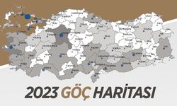 Türkiye'de 2023 yılında 3 milyon 450 bin 953 kişi iller arasında göç etti