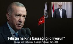 Cumhurbaşkanı Erdoğan: "Hamas Siyasi Büro Başkanı Haniye’nin şehadeti sebebiyle 1 günlük milli yas ilan edilmiştir"