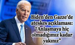 Biden’den Gazze’de ateşkes açıklaması: “Anlaşmaya hiç olmadığımız kadar yakınız”