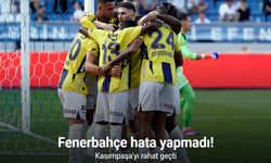 Fenerbahçe hata yapmadı! Kasımpaşa'yı rahat geçti