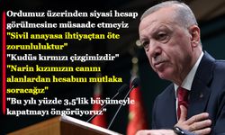 Erdoğan: “ İşsizlik iyileşti. Cari açığı hızla düşürdük. Ekonominin kırılganlığını önemli ölçüde azalttık."