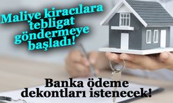 Maliye kiracılara tebligat göndermeye başladı!