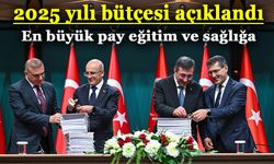 2025 yılı bütçesi açıklandı: En büyük pay eğitim ve sağlık alanlarına ayrıldı