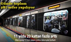 İstanbul’un en yoğun kullanılan geçidi Marmaray 11’inci yaşını yolcu rekoruyla kutladı