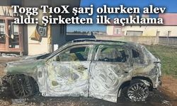 Şarj olurken Togg alev alev yandı! Şirketten açıklama gecikmedi!