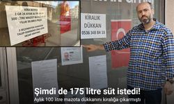 Aylık 100 litre mazota dükkanını kiralığa çıkarmıştı: Şimdi 175 litre süt istedi