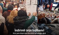 İndirimli ürünleri almak için birbirlerini ezdiler