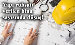 Yapı ruhsatı verilen bina sayısında düşüş!