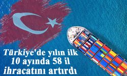 Türkiye'de yılın ilk 10 ayında 58 il ihracatını artırdı