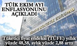 Tüketici fiyat endeksi (TÜFE) yıllık yüzde 48,58, aylık yüzde 2,88 arttı