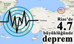 Rize'de korkutan deprem! Şiddeti 4.7...