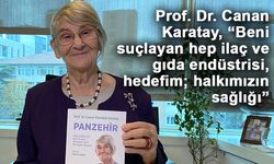 Prof. Dr. Canan Karatay, “Beni suçlayan hep ilaç ve gıda endüstrisi, hedefim; halkımızın sağlığı”