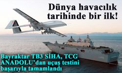 Bayraktar TB3 SİHA, TCG ANADOLU’dan uçuş testini başarıyla tamamlandı