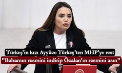 Türkeş'in kızı Ayyüce Türkeş'ten MHP'ye rest: ''Babamın resmini indirip Öcalan'ın resmini asın''