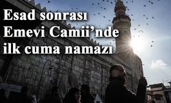 Suriyeliler Esad sonrası ilk cuma namazı için Emevi Camii'ne akın etti