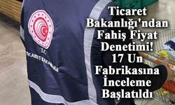 Ticaret Bakanlığı'ndan Fahiş Fiyat Denetimi: 17 Un Fabrikasına İnceleme Başlatıldı