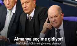 Almanya'da Scholz hükümeti güvenoyu alamadı