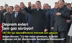 Bakan Kurum: "11 ilde evine girmeyen, iş yerini açmayan tek bir depremzede kardeşimiz kalmayacak"