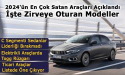 2024'ün En Çok Satan Araçları Açıklandı: İşte Zirveye Oturan Modeller