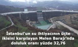 İstanbul'un su ihtiyacının üçte ikisini karşılayan Melen Barajı’nda doluluk oranı yüzde 32,76