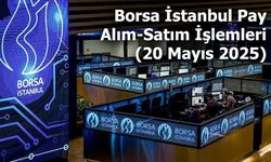 Borsa İstanbul Pay Alım-Satım İşlemleri (20 Mayıs 2025)