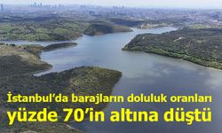 İstanbul’da barajların doluluk oranları yüzde 70’in altına düştü
