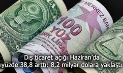 Dış ticaret açığı Haziran’da yüzde 38,8 arttı: 8,2 milyar dolara yaklaştı