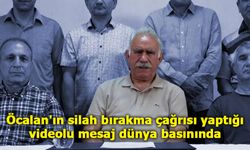 Öcalan'ın silah bırakma çağrısı yaptığı videolu mesaj dünya basınında