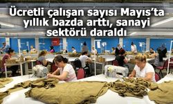Ücretli çalışan sayısı Mayıs’ta yıllık bazda arttı, sanayi sektörü daraldı