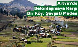 Artvin Şavşat’ın Maden Köyü Betonlaşmaya Karşı Ayağa Kalktı