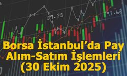 Borsa İstanbul’da Şirketlerden Pay Alım-Satım İşlemleri (30 Ekim 2025)
