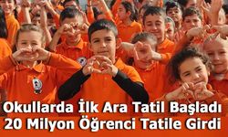 Okullarda İlk Ara Tatil Başladı: 20 Milyon Öğrenci Tatile Girdi