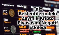 Faiz Beklentilerindeki Zayıflık Kripto Piyasasını Negatif Etkiledi