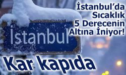 İstanbul’da Sıcaklıklar 5 Derecenin Altına İniyor! Kar kapıda...