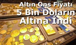 Altında Ons Fiyatı 5 Bin Doların Altına İndi