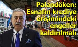 Palandöken: Esnafın krediye erişimindeki engeller kaldırılmalı