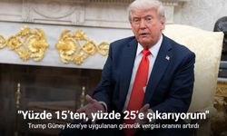 Trump Güney Kore’ye uygulanan gümrük vergisi Yüzde 15’ten, yüzde 25’e çıkardı