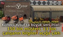 Köfteci Yusuf’ta büyük veri ihlali: 150 bin müşteri, 13 bin çalışanın bilgileri açığa çıktı