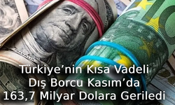 Türkiye’nin Kısa Vadeli Dış Borcu Kasım’da 163,7 Milyar Dolara Geriledi
