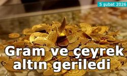 Altında düşüş sürüyor: Gram ve çeyrek altın geriledi (5 Şubat 2026)