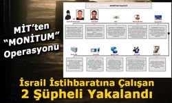 MİT’ten “MONİTUM” Operasyonu: İsrail İstihbaratına Çalışan 2 Şüpheli Yakalandı
