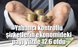 Yabancı kontrollü şirketlerin ekonomideki payı yüzde 12,6 oldu