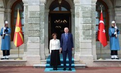 Erdoğan, Kuzey Makedonya Cumhurbaşkanı Davkova ile görüştü