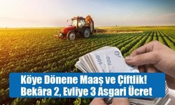 Köye Dönene Maaş ve Çiftlik!