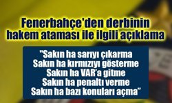 Fenerbahçe'den derbinin hakem ataması ile ilgili açıklama