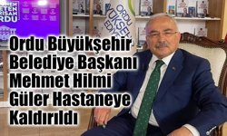 Ordu Büyükşehir Belediye Başkanı Mehmet Hilmi Güler Hastaneye Kaldırıldı