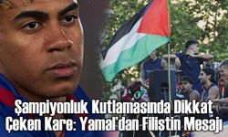 Lamine Yamal’dan Filistin Mesajı: Barcelona’nın Şampiyonluk Kutlamasına Damga Vurdu